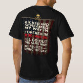 アメリカ国旗 メメント・モリ ベテランティー Tシャツ (裏面)