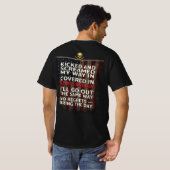 アメリカ国旗 メメント・モリ ベテランティー Tシャツ (裏面フル)