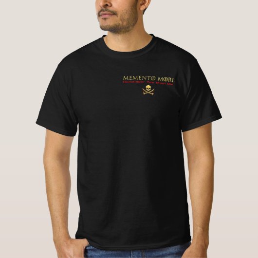 アメリカ国旗 メメント・モリ ベテランティー Tシャツ (正面)