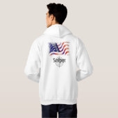 アメリカ国旗 メンズ ファッション 服 パーカ (裏面フル)