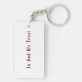 アメリカ国旗、モットインヴィンテージ折り畳みアートデザイン キーホルダー (裏面)