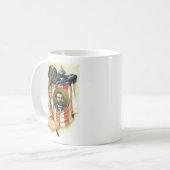 アメリカ国旗 ユリシーズ S グラント 剣 騎兵 コーヒーマグカップ (正面左)