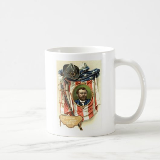アメリカ国旗 ユリシーズ S グラント 剣 騎兵 コーヒーマグカップ (右)