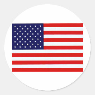 アメリカ国旗 ラウンドシール