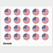 アメリカ国旗 ラウンドシール (シート)
