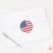 アメリカ国旗 ラウンドシール (封筒)