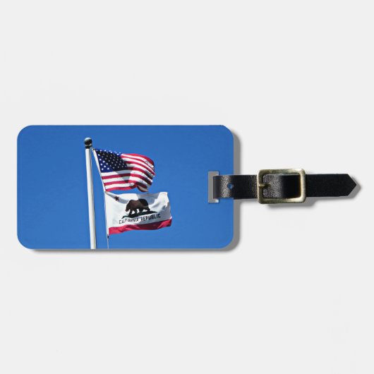 アメリカ国旗 ラゲッジタグ (正面横)