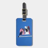 アメリカ国旗 ラゲッジタグ (正面縦)