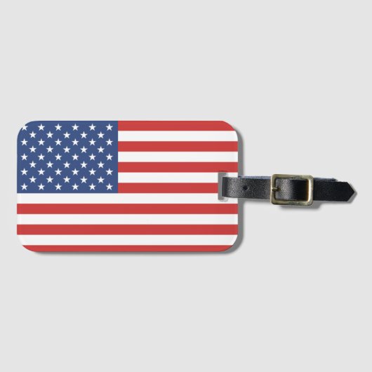 アメリカ国旗 ラゲッジタグ (正面横)