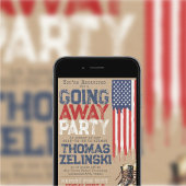 アメリカ国旗 ラスティック ミリタリー 別離 送別会 招待状