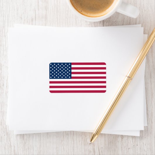 アメリカ国旗 ラベル (インサイチュ)