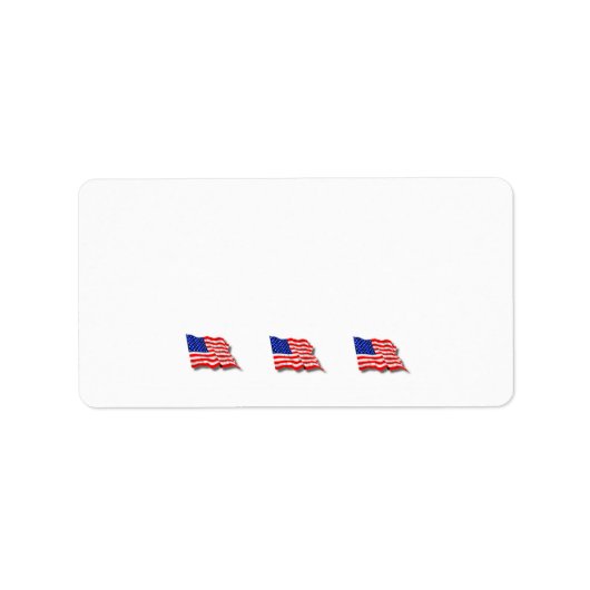アメリカ国旗 ラベル (正面)