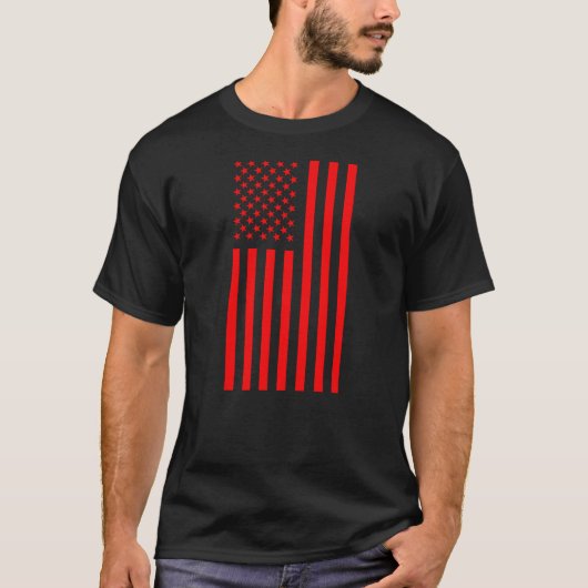アメリカ国旗 レッド Tシャツ (正面)