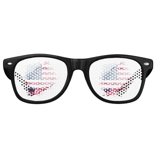 アメリカ国旗 レトロサングラス (正面)