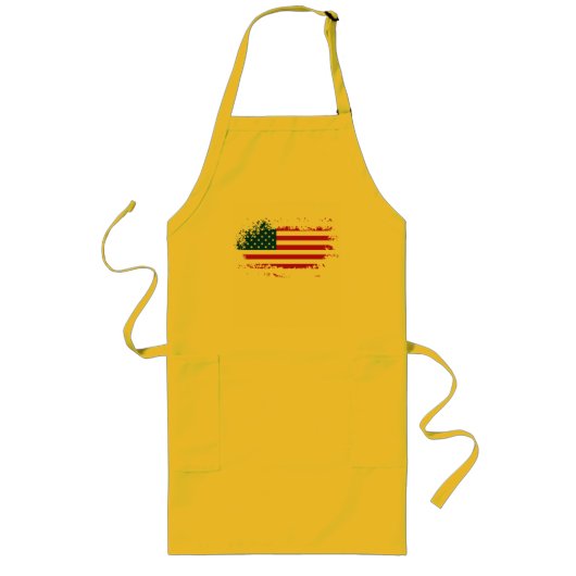 アメリカ国旗 ロングエプロン (正面)