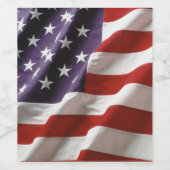 アメリカ国旗 ワインラベル (シングルラベル)