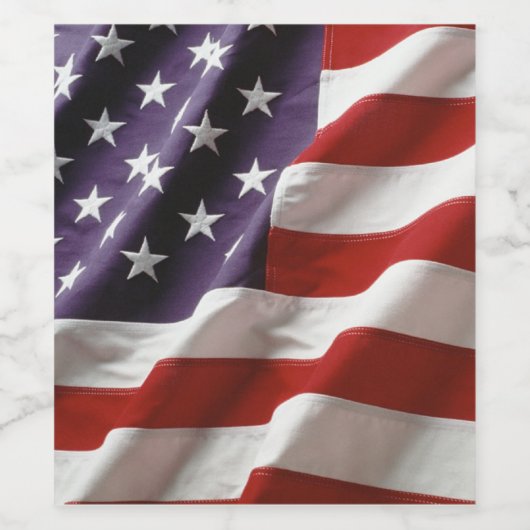 アメリカ国旗 ワインラベル (シングルラベル)