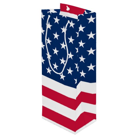 アメリカ国旗 ワイン ギフトバッグ (裏面アングル)