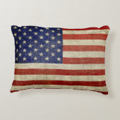 アメリカ国旗(ヴィンテージ仕上げ) アクセントクッション (裏面)