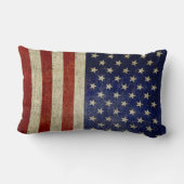 アメリカ国旗(ヴィンテージ仕上げ) ランバークッション (裏面)