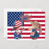 アメリカ国旗 ヴィンテージ キッズ, ZSSG ポストカード (正面/裏面)