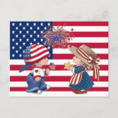 アメリカ国旗 ヴィンテージ 子供, ZSSG ポストカード (正面)