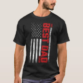 アメリカ国旗 ヴィンテージ 父の日のプレゼント 最高の父 Tシャツ (正面)