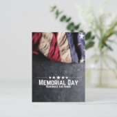 アメリカ国旗 ヴィンテージ 記念日 ポストカード (スタンド正面)