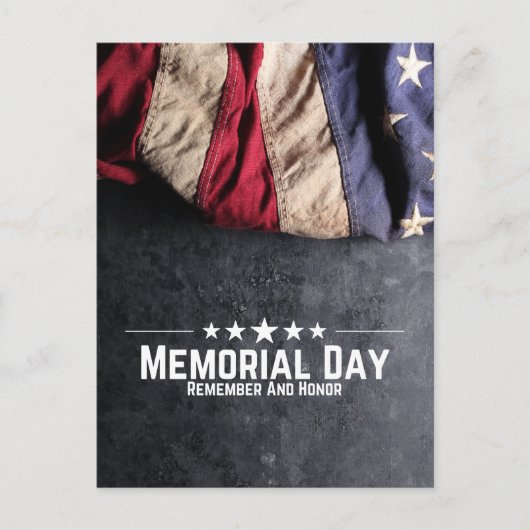アメリカ国旗 ヴィンテージ 記念日 ポストカード (正面)