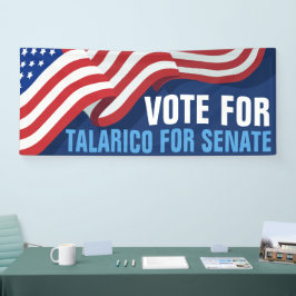 アメリカ国旗 上院 選挙 タラリコ 横断幕