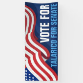 アメリカ国旗 上院 選挙 タラリコ 横断幕 (縦)
