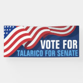 アメリカ国旗 上院 選挙 タラリコ 横断幕 (横)