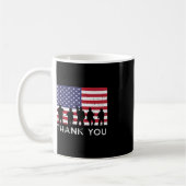 アメリカ国旗 兵隊さん ありがとう 追悼記念日 P コーヒーマグカップ (左)