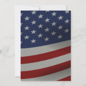 アメリカ国旗 | 勝利 プロモーション 成就 | ブラック 招待状 (裏面)