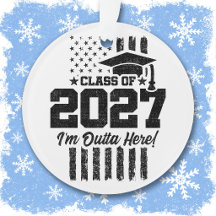アメリカ国旗 卒業 2027年 シニアクラス