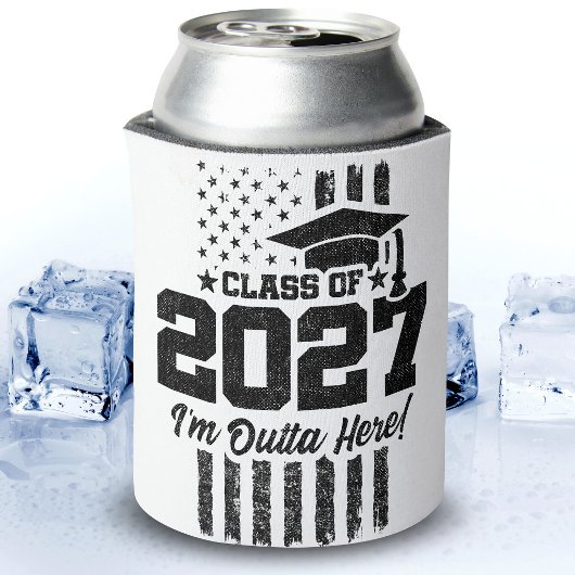 アメリカ国旗 卒業 2027年 シニアクラス 缶クーラー