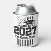 アメリカ国旗 卒業 2027年 シニアクラス 缶クーラー (缶正面)