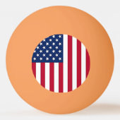 アメリカ国旗 卓球ボール (正面)