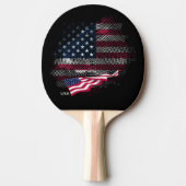 アメリカ国旗 卓球ラケット (正面)
