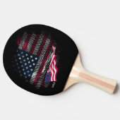 アメリカ国旗 卓球ラケット (横)