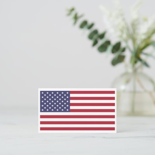 アメリカ国旗 名刺 (スタンド正面)