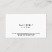 アメリカ国旗 名刺 (裏面)