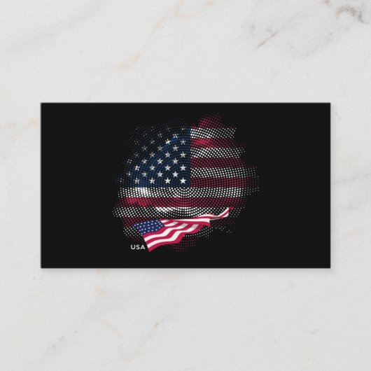 アメリカ国旗 名刺 (正面)