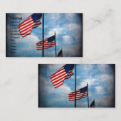 アメリカ国旗 名刺 (正面/裏面)