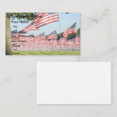 アメリカ国旗 名刺 (正面/裏面)