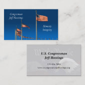 アメリカ国旗 名刺 (正面/裏面)