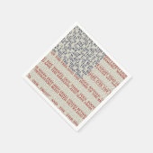 アメリカ国旗/国歌7月4日 スタンダードカクテルナプキン (角)