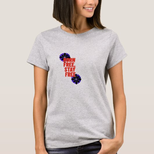 アメリカ国旗 女性用愛国Tシャツ 独立記念日 Tシャツ (正面)
