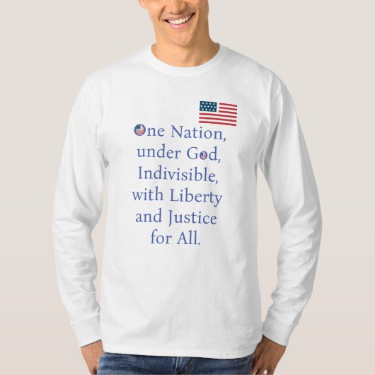 アメリカ国旗/忠誠の誓い Tシャツ (正面)
