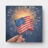 アメリカ国旗 愛国パーティー フォトプラーク (正面)
